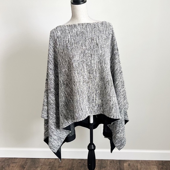 DKNY Poncho Sweater Space Dye Marled Medium Large - Picture 4 of 14